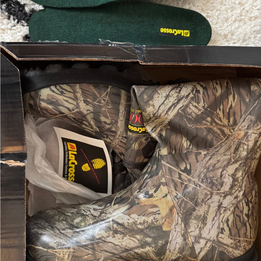 Men’s LaCrosse Burly 800 ATS Mossy Oak Shadowbranch Boots Size 14 - Picture 10 of 10